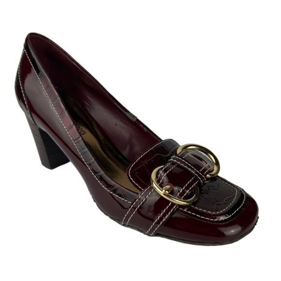 Arturo Chiang Leather Block Heeled Women's Shoes Size 8 - Picture 1 of 13